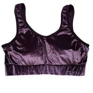 Torrid Curve -Purple Velvet Sports‎ Bra- Size 00/M
